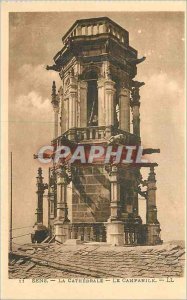 Old Postcard Sens La Cathedrale The Campanile