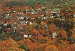 Vermont Woodstock Aerial View From Billings Park
