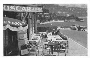 MONTE CARLO, Monaco  OSCAR'S RESTAURANT Outdoor Patio ROADSIDE  c1950's Postcard