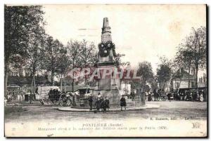 Pontlieue - War Memorial Square - Old Postcard