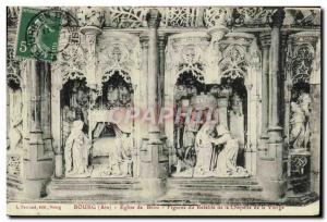 Postcard Old Brou Church Bourg Figures of the Altarpiece of the Chapel of the...