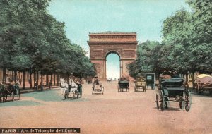 Vintage Postcard 1910's Centre Arc de Triomphe de L'Etoile Paris France FR