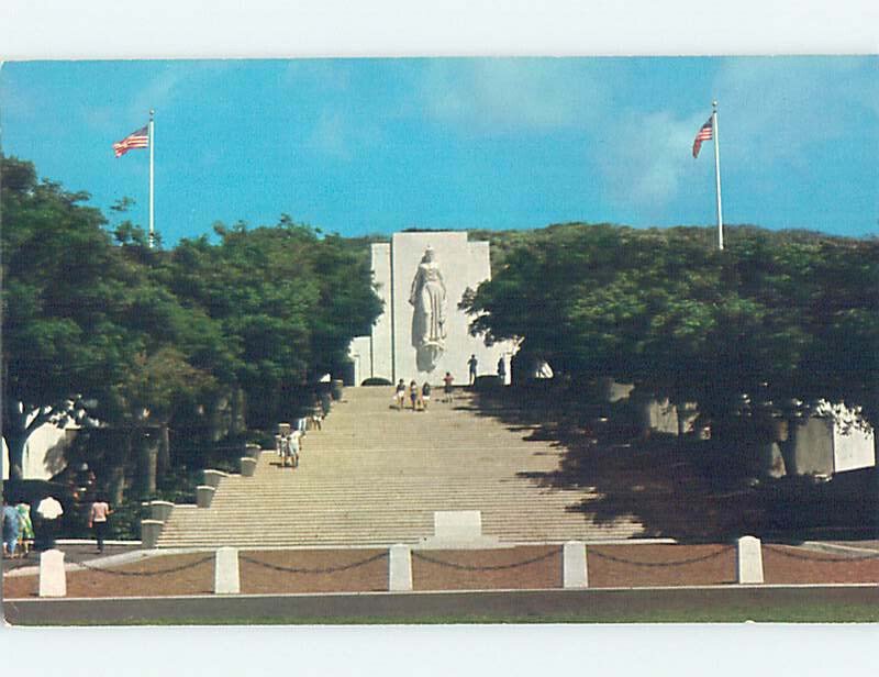 Chrome CEMETERY SCENE Honolulu Hawaii HI AG2631