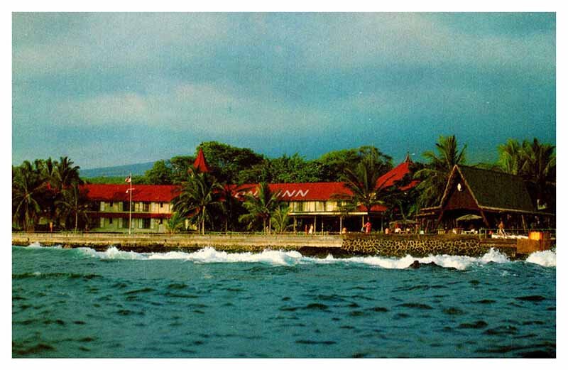 Postcard HOTEL SCENE Kailua Kona Hawaii HI AU1782