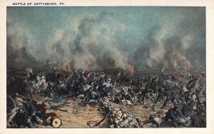 c.'16,  Civil War, Pickettt's Charge, Gettysburg, PA,Old Postcard