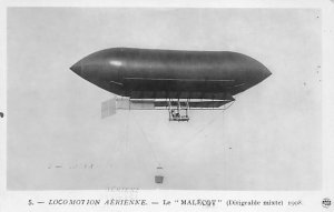 Locomotion Aerienne Le Malecot 1908 Zeppelin Unused 