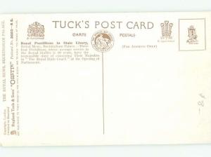 Pre-Linen Tuck Postcard ROYAL POSTILLIONS IN LIVERY OF BUCKINGHAM PALACE AC4169