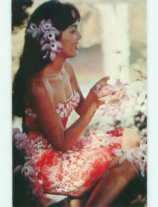 Pre-1980 Risque ROSE MARIE ALVARO - HAWAIIAN POSTER GIRL state of Hawaii W5217