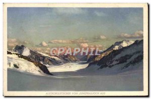 Postcard Old Aletschgletscher Vom Aus Jungfraujoch