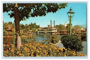 1969 Mark Twain Sternwheeler, Frontierland Anaheim California CA Postcard 