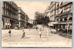 Alger Algeria  Rues de Constantine et Dumont d'Urville  Postcard