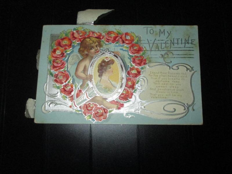 VALENTINES DAY POSTCARD 1915 $25.00 OR BEST OFFER