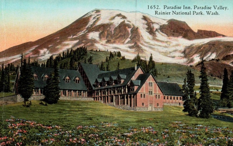 Rainier National Park, Washington - The Paradise Inn in Paradise Valley - c1908