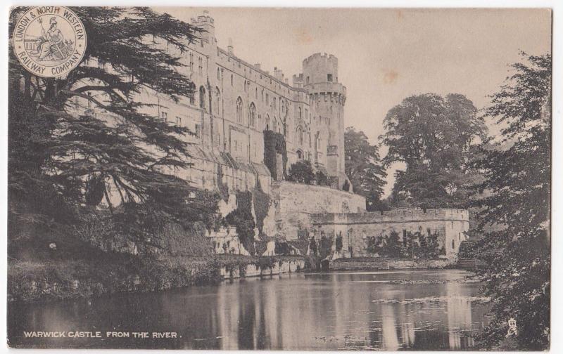 Warwickshire; Warwick Castle From The River PPC Unposted, LNWR Official