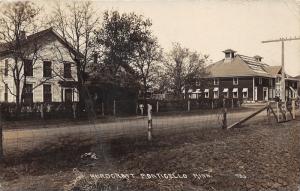 Monticello Minnesota~Hurdcraft?~Houses Along Unpaved Street~1918 Real Photo PC