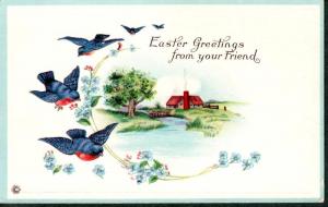 U.S. 19XX Picture Postcard Easter!