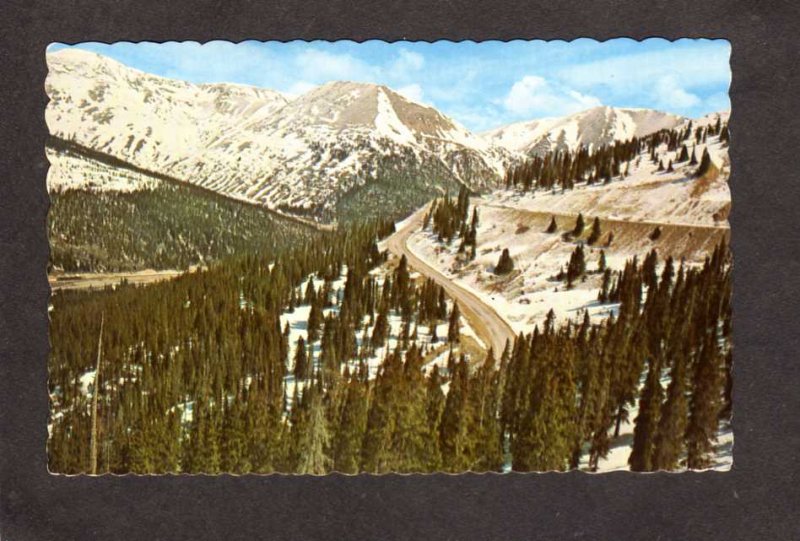 CO Hairpin Curves Highway 6 Loveland Pass nr Denver Colorado Postcard