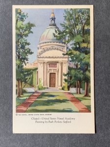 United States Naval Academy Chapel Annapolis MD Chrome Postcard H1280083223