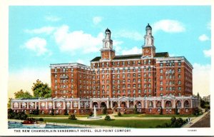 Virginia Old Point Comfort New Chamberlin Vanderbilt Hotel Curteich