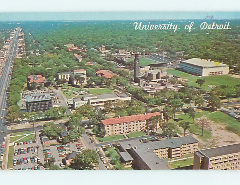 Unused Pre-1980 AERIAL VIEW OF UNIVERSITY OF DETROIT Detroit Michigan MI L6379