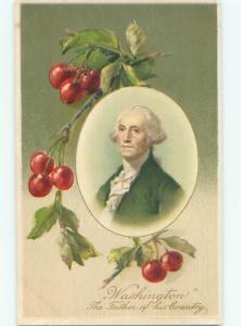 Divided-Back GEORGE WASHINGTON SCENE Patriotic Postcard AB0227