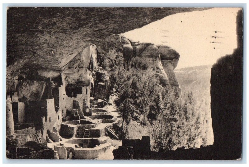 1941 Cliff Palace Mesa Verde National Park Alamosa Colorado CO Vintage Postcard