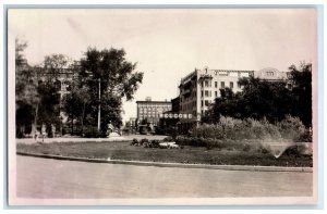 c1920's Central Avenue First Street Park View Great Falls MT RPPC Photo Postcard