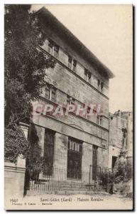 Old Postcard Saint Gilles Roman House