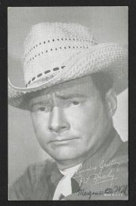 ARCADE CARD Cowboy Entertainer Pat Brady