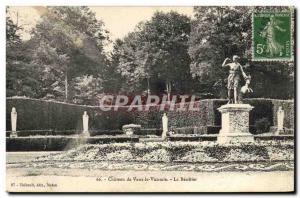 Old Postcard Chateau of Vaux le Vicomte The Benitier