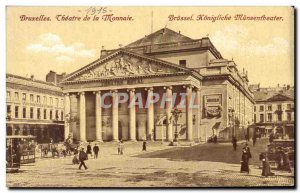 Old Postcard Brussels Theater de la Monnaie