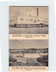 Postcard Coulee Dam Washington USA