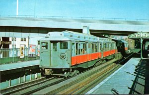 Trains Boston Metro Transit Authority Rapid Transit Cars #0969