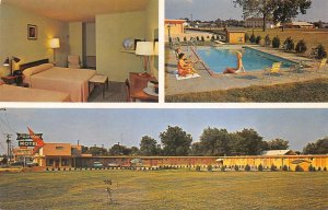 PARKVIEW MOTEL & RESTAURANT Grenada, MS Roadside ca 1950s Vintage Postcard