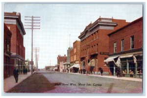 Moose Jaw Saskatchewan Canada Postcard High Street West Royal Building c1910