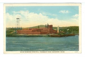 ME - Bucksport. Maine Seaboard Paper Mill ca 1930