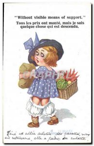 Old Postcard Fantasy Illustrator Child Without visible moyen de carrier Donal...