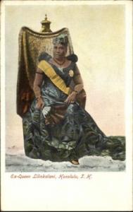 HONOLULU HI Former Queen Lilinkalani c1905 Postcard