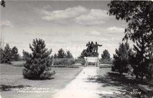 C29/ East Tawas Michigan Mi Real Photo RPPC Postcard 1953 Lumberman's Monument