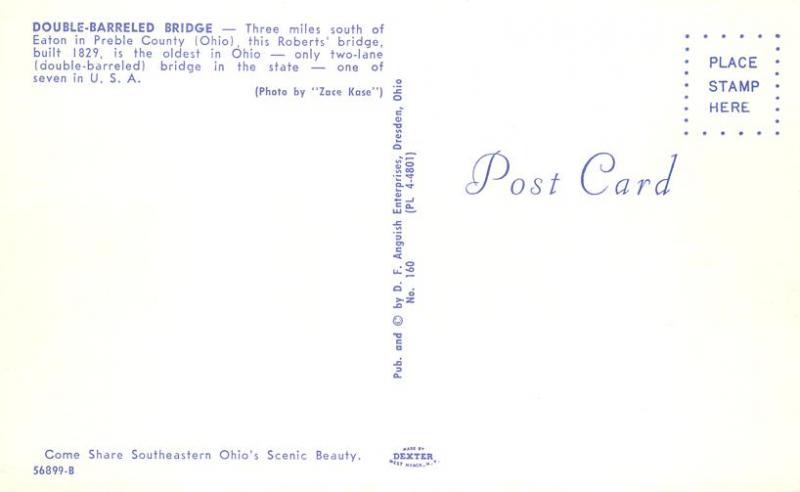 Winter View Roberts Double Barreled Covered Bridge, Ohio