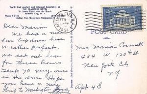 Atlantic City NJ The Flanders Hotel 1954 Postcard