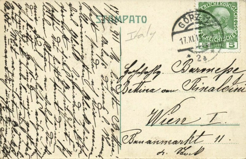 italy, GORIZIA, Panorama (1911) Postcard