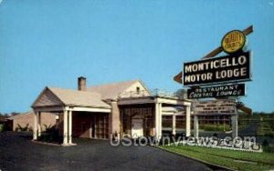 Monticello Motor Lodge - Bellmawr, New Jersey NJ Postcard