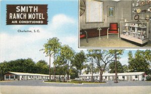 Postcard South Carolina Charleston occupation Smith Ranch Motel 23-10848