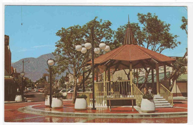 Downtown Mall Upland California postcard