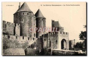 Carcassonne Old Postcard The Narbonne Gate