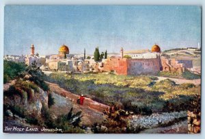 Jerusalem Israel Postcard The Holy Land General View c1910 Oilette Tuck Art