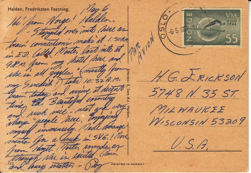 HALDEN.FREDICKSTEN FESTNING  1965