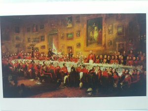 The Waterloo Banquet of 1836 Duke of Wellington By Wiĺliam Salter Vtg Postcard