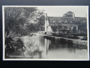 Oxfordshire MINSTER LOVELL The Windrushes - Old RP Postcard by Walter Scott T402